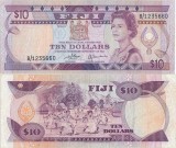 1980 , 10 dollars ( P-79a ) - Fiji - stare XF