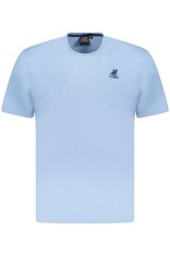 U.S. Grand POLO Tricou barbati simplu din bumbac cu logo brodat, bleu (Marime: foto