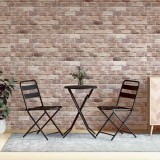 VidaXL Panouri de perete 3D, 10 buc., maro, 100x50 cm, EPS 4008547