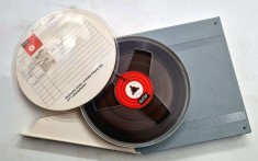 rola banda magnetofon BASG 175 mm diametru 19 cm inregistrata