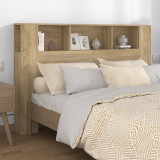 Gossi tablie de pat cu dulap, stejar sonoma, 160x18,5x104,5 cm