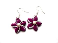 cercei fimo mov inchis 47964