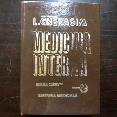 MEDICINA INTERNA. BOLILE CARDIOVASCULARE METABOLICE de L. GHERASIM, VOLUMUL II 1996