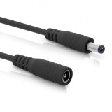 Cablu prelungitor alimentare DC 5.5x2.1mm T-M 5m Negru, Inline IL26805B