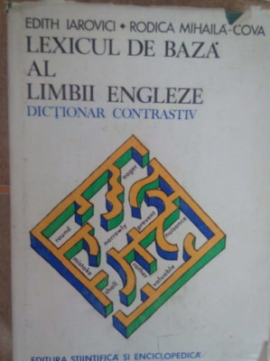 Edith Iarovici - Lexicul de baza al limbii engleze (editia 1979) foto
