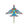 Zmeu zburator din textil, forma aerodinamica, sfoara 40 m, 115x60 cm, multicolor, ConceptSeller, Oem