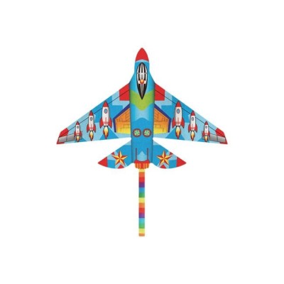 Zmeu zburator din textil, forma aerodinamica, sfoara 40 m, 115x60 cm, multicolor, ConceptSeller foto