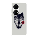 Husa compatibila cu Huawei Nova Y70 model Wolf in love, Silicon, TPU, Viceversa, Transparent, Carcasa