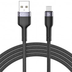 Cablu incarcare/transfer date TECH-PROTECT UltraBoost, USB/Micro-USB, 2.4A, 25cm, Negru