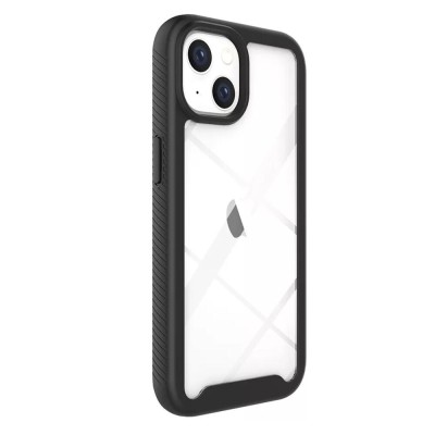 Husa defencepro 360 compatibila cu apple iphone 14, black foto