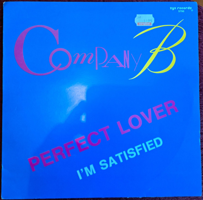 Disc Vinyl MAXI Company B - Perfect Lover / I&#039;m Satisfied-ZYX Records-ZYX 5790