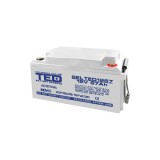 Acumulator 12V GEL Deep Cycle, Dimensiuni 350 x 166 x 176 mm, Baterie 12V 67Ah M6, TED Electric TED003461