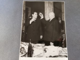 Fotografie 13x18, anii &#039;50, Chivu Stoica si ambas. sovietic,la Bucuresti