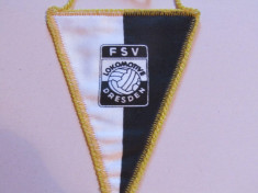 Fanion (vechi) fotbal - FSV LOKOMOTIVE DRESDA (DDR) dimensiuni mici foto