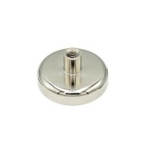 Magnet neodim oală D 48 mm cu g&acirc;t filetat la interior Strong