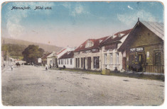 # 2442- Romania, Marosujvar, Ocna Mures c.p. circ. 1918? Strada Miko, anim foto