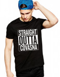 Cumpara ieftin Tricou negru barbati - Straight Outta Covasna - S, THEICONIC