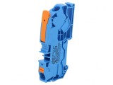 Conector &Icirc;mbinare Șine 0,5-16mm&sup2; 1 Pista 2 Borne Albastru