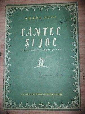 Cantec si joc pentru trompeta,corn si pian - Aurel Popa foto