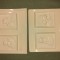 DECORATIUNI- JUCARII - Matrite din plastic pentru turnat ipsos - lot 6 bucati