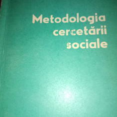 METODOLOGIA CERCETĂRII SOCIALE - LAZĂR VLĂSCEANU, ED ST ENCICL 1986,277 PAG