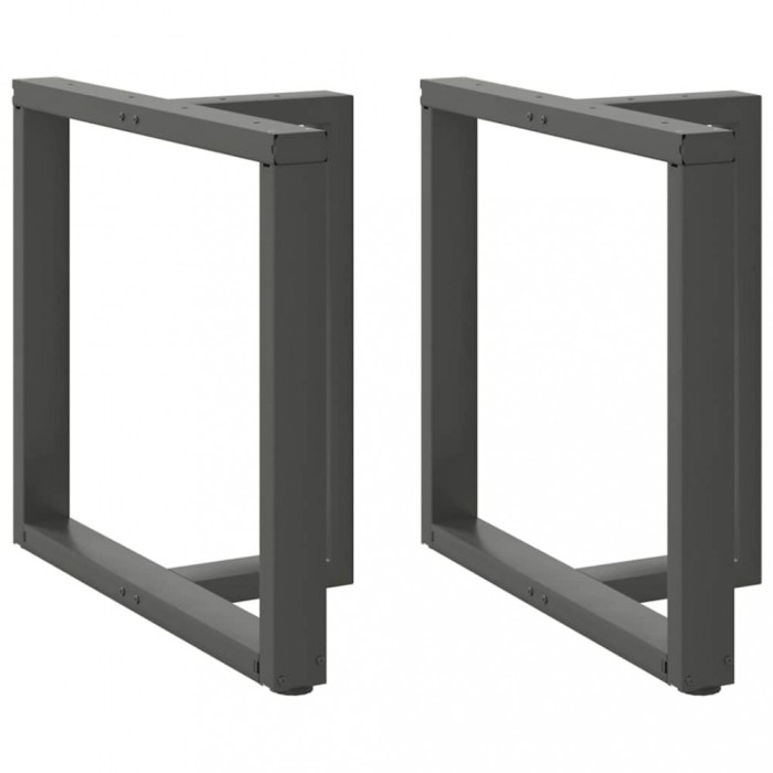 vidaXL Picioare de masă &icirc;n formă de T, 2 buc., antracit, 80x35x(72-73) cm, oțel 4013062
