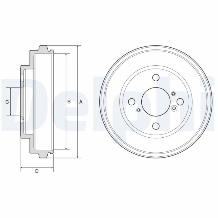 DELPHI BF625 Tambur frana