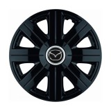 Set 4 Capace Roti, potrivite jantelor de R14, pentru Mazda, model Cosmos Negru