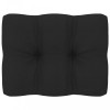Pernă canapea din paleți, negru, 50x40x10 cm