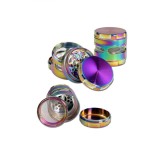 Grinder metalic 4 Parti, Cu View, Multicolor, O62mm