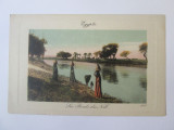 Cumpara ieftin Carte postala necirculata Egipt-Pe malurile Nilului circa 1900, Printata