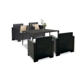 Cumpara ieftin Set mobilier de grădină Nero III cu 4 locuri, grafit