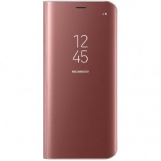 Husa Samsung Galaxy S8+ Plus G955-Iberry Clear View Roz foto