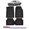 Covorase Auto TeamCar&reg; Tip Tavita Compatibile BMW Seria 7 E38 (1994&ndash;2001) Negru Material Rezistent, Cauciuc, Oem