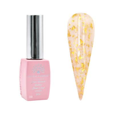 Baza Foil, baza cauciucata pentru unghii, Global Fashion, 8ml, 08 foto