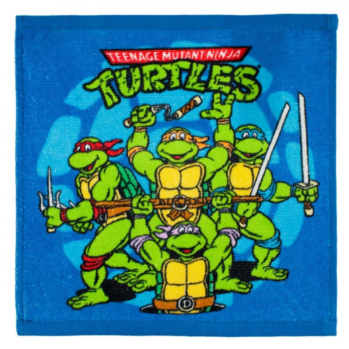 Prosopel Bumbac Ninja Turtles, Albastru, 30x30cm, Copii