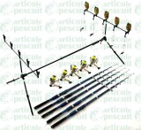 Kit Complet 3.6m Pescuit Rod Pod ,Avertizori,Swingeri,Lansete,Mulinete,Guta