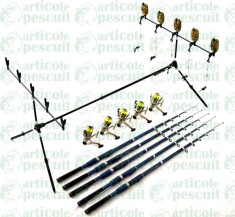 Kit Complet 3.6m Pescuit Rod Pod ,Avertizori,Swingeri,Lansete,Mulinete,Guta foto