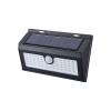 Lampa Solara LED 55 LED-uri cu Senzor Miscare, 350lm, Acumulator 2400mAh, Unghi 120&deg;, Distanta 5m, ABS, Neagra