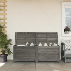 Gossi lada depozitare gradina antracit 150x50x56,5 cm lemn masiv brad