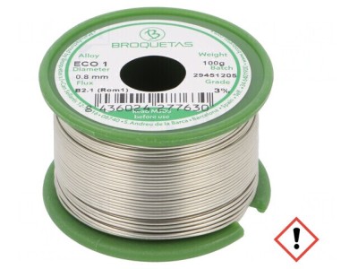 S&amp;acirc;rmă de lipit fără plumb 0,8mm 0,1kg foto