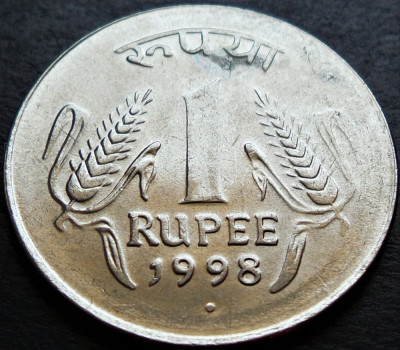 Moneda 1 RUPIE - INDIA, anul 1998 * cod 2712 A foto