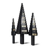 Burghie pentru metal, in trepte, nitrura de titan, set 3 buc, 4-12/20/32&nbsp;mm, Richmann Exclusive