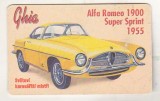 bnk card Cartele telefonice - Cehia - masini - Alfa Romeo 1900 Super Sprint
