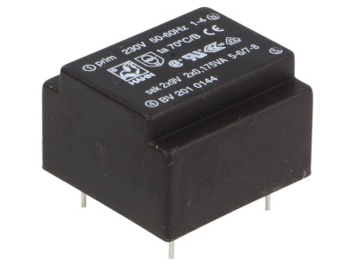 Transformator PCB &amp;icirc;ncapsulat 230V-9V foto
