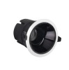 Spot LED MiBoxer FUT075, 9W, incastrat, Dual White CCT, 700LM, 2700K-6500K, lumina ajustabila, 2.4GHz, control de la distanta 30m, AC100-240V, anti-gl