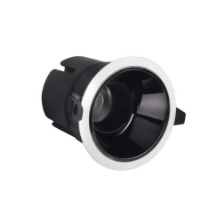 Spot LED MiBoxer FUT075, 9W, incastrat, Dual White CCT, 700LM, 2700K-6500K, lumina ajustabila, 2.4GHz, control de la distanta 30m, AC100-240V, anti-gl