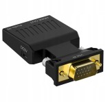 Vga La Hdmi Convertor Adaptor D-Sub La Full Hd + Sunet Audio