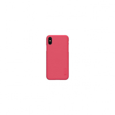 Husa Compatibila cu iPhone XS,iPhone X Folie Protectie-Nillkin Frosted Shield Rosu foto