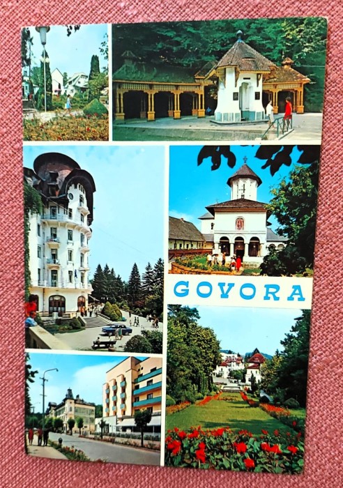 Govora, ilustrata mozaic - Circulata, 1974